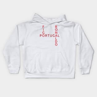 Luis Figo Portugal Cristiano Ronaldo Kids Hoodie